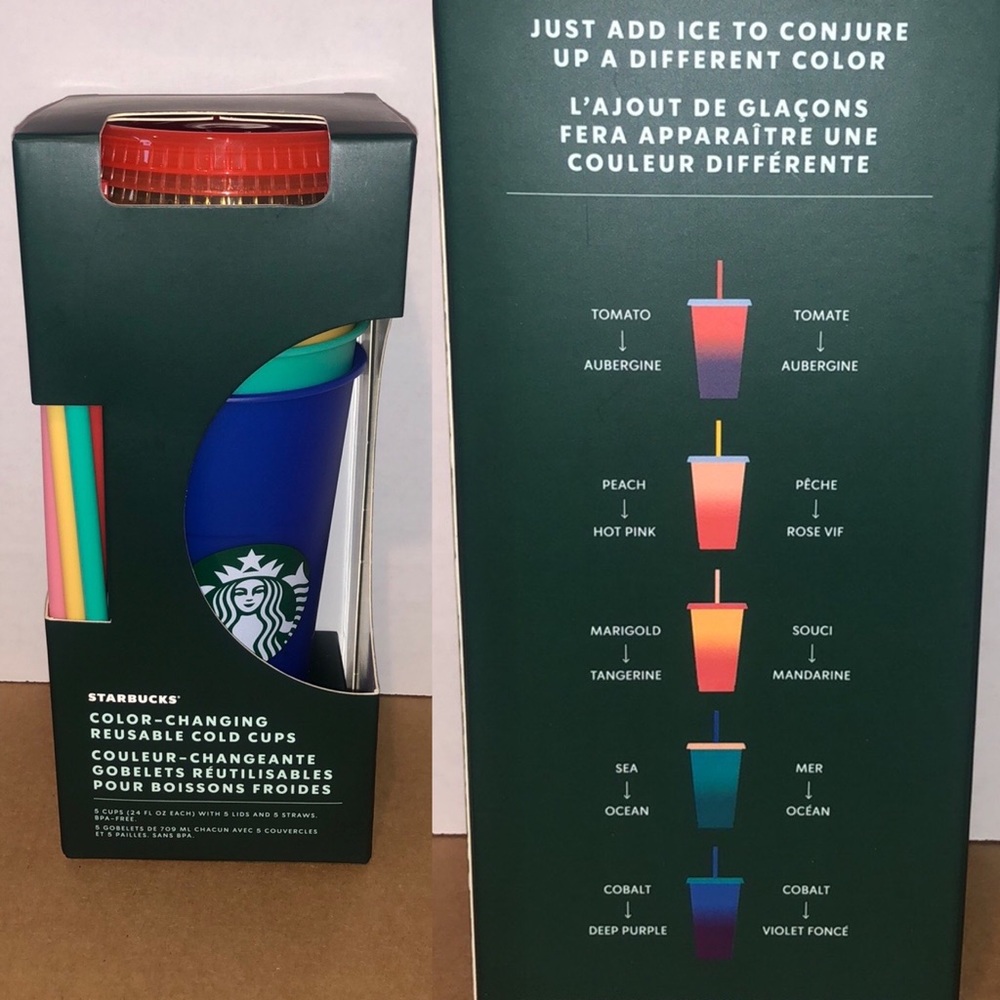 Starbucks Color Changing Reusable Cold Cups